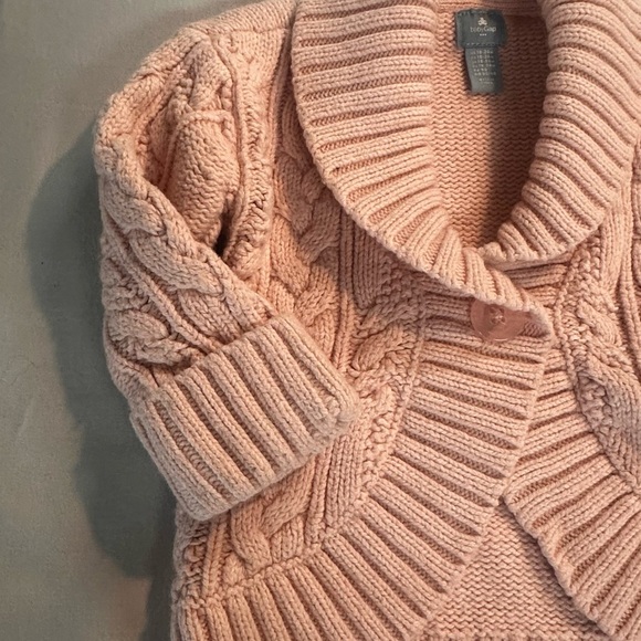 GAP Pink Cable Knit Cardigan - Picture 3 of 4